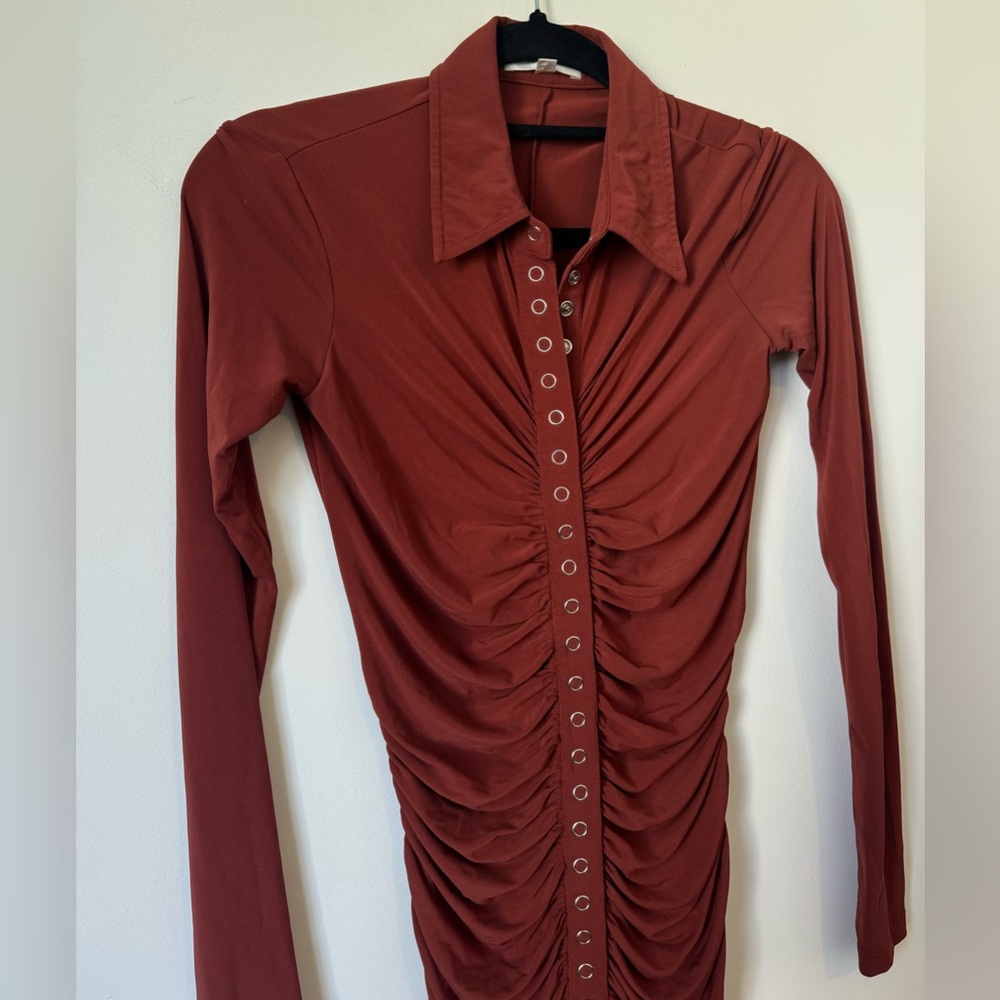 ALC Larsen Ruched Dress - Size XS - Picture 11 of 16